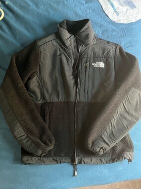 The North Face Black Denali Fleece & Nylon Panel Jacket
